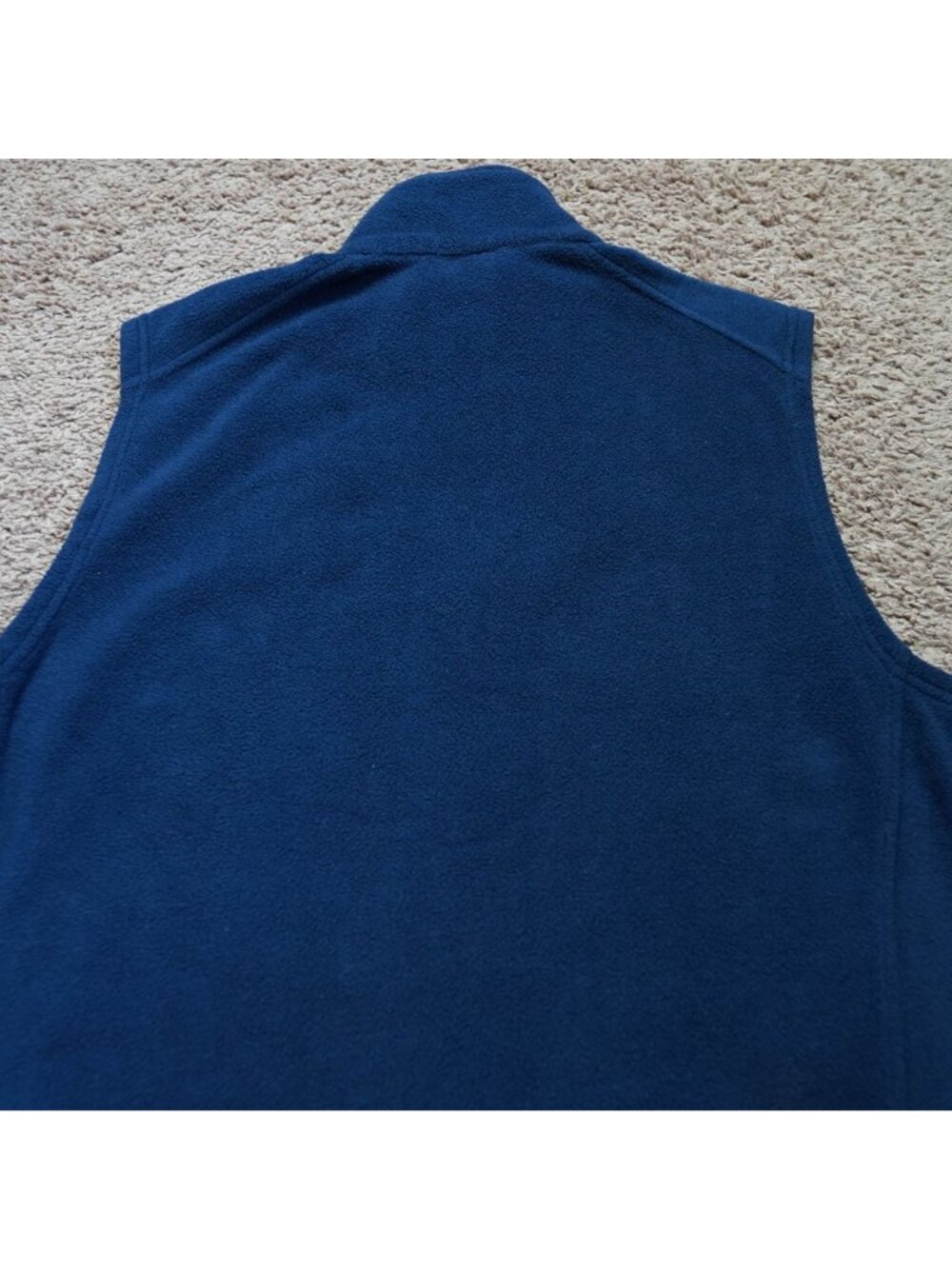 Columbia Fleece Vest Mens L Blue Full Zip Pockets Lightweight Outdoor Hiking - Picture 10 of 10